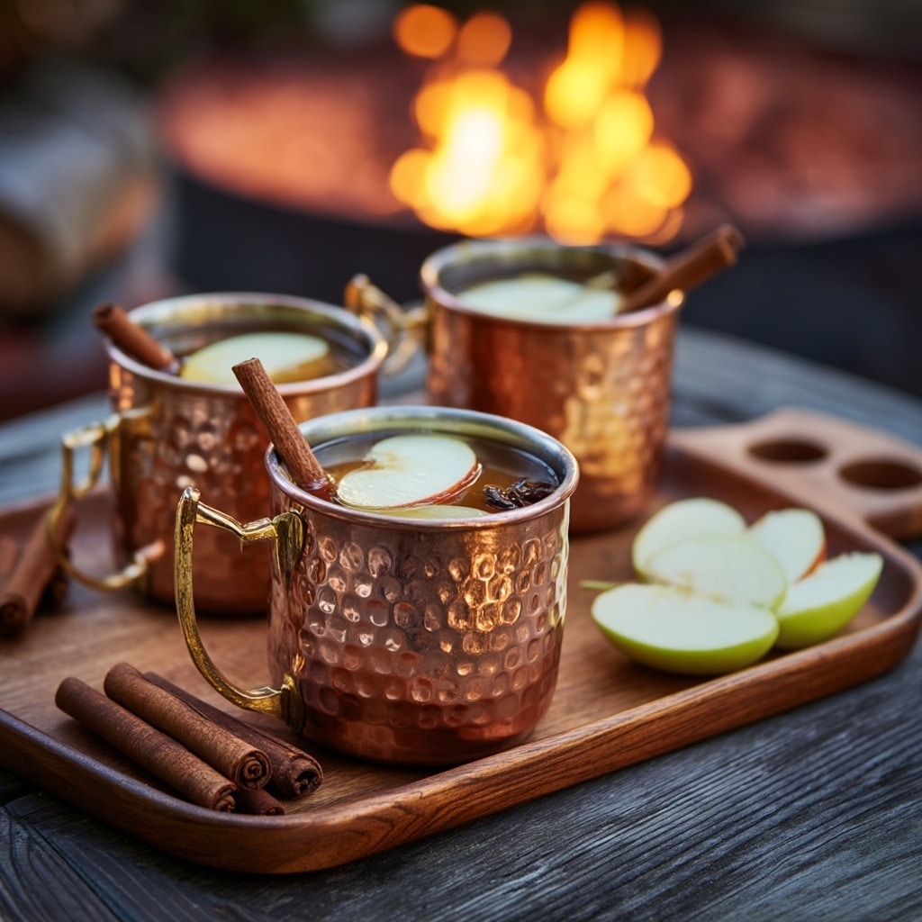 Serve Cider in Copper Mugs