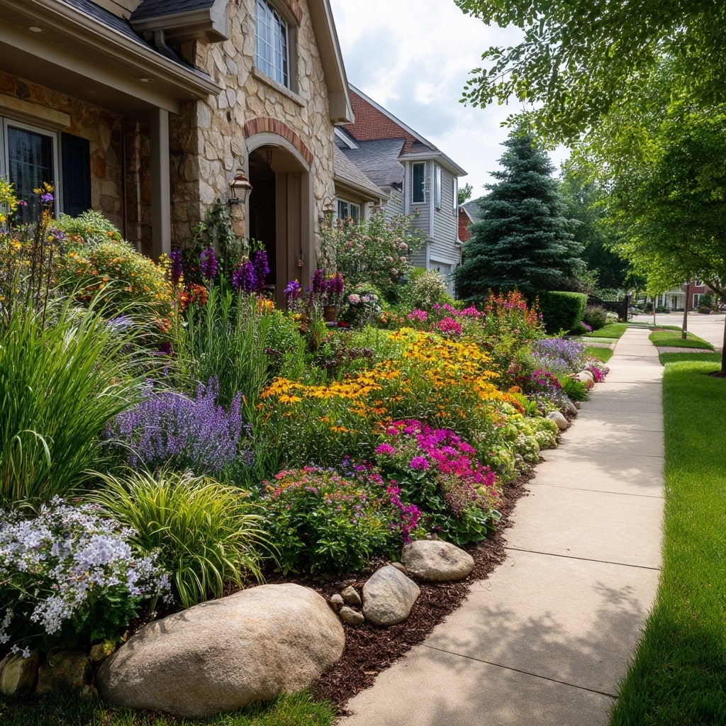 4 Easy Front Yard Landscaping Ideas for Instant Curb Appeal 7 Add Color with Easy-to-Maintain Planting Beds