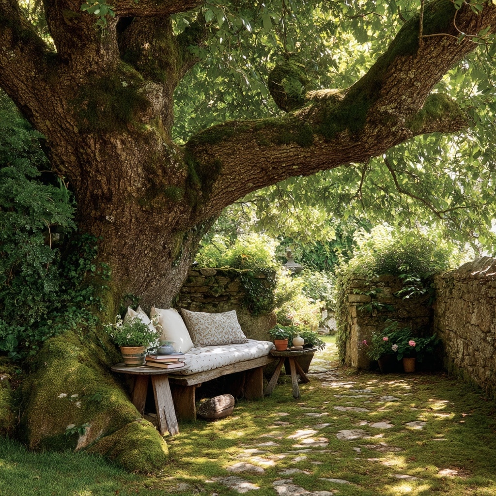 10 Large Fairy Garden Ideas for a Magical Backyard 6 Design a Mossy Reading Nook