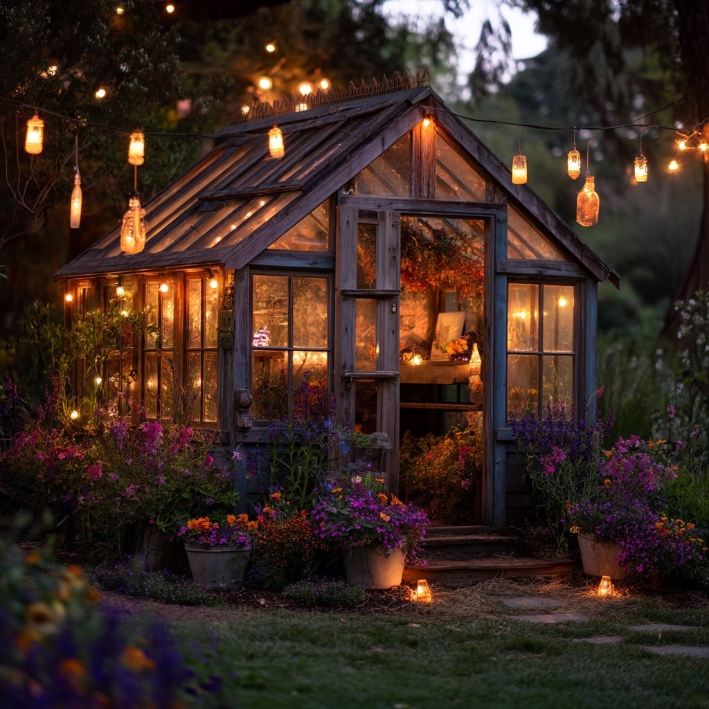 19+ Hilarious Chicken Coop Ideas for Backyard Fun 6 Enchanted Garden Look