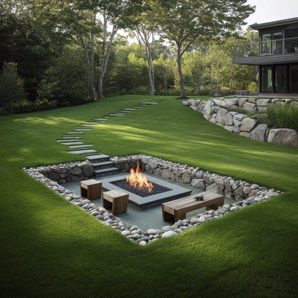 12 Backyard Fire Pit Ideas for Cozy Outdoor Living 6 In-Ground Fire Pit
