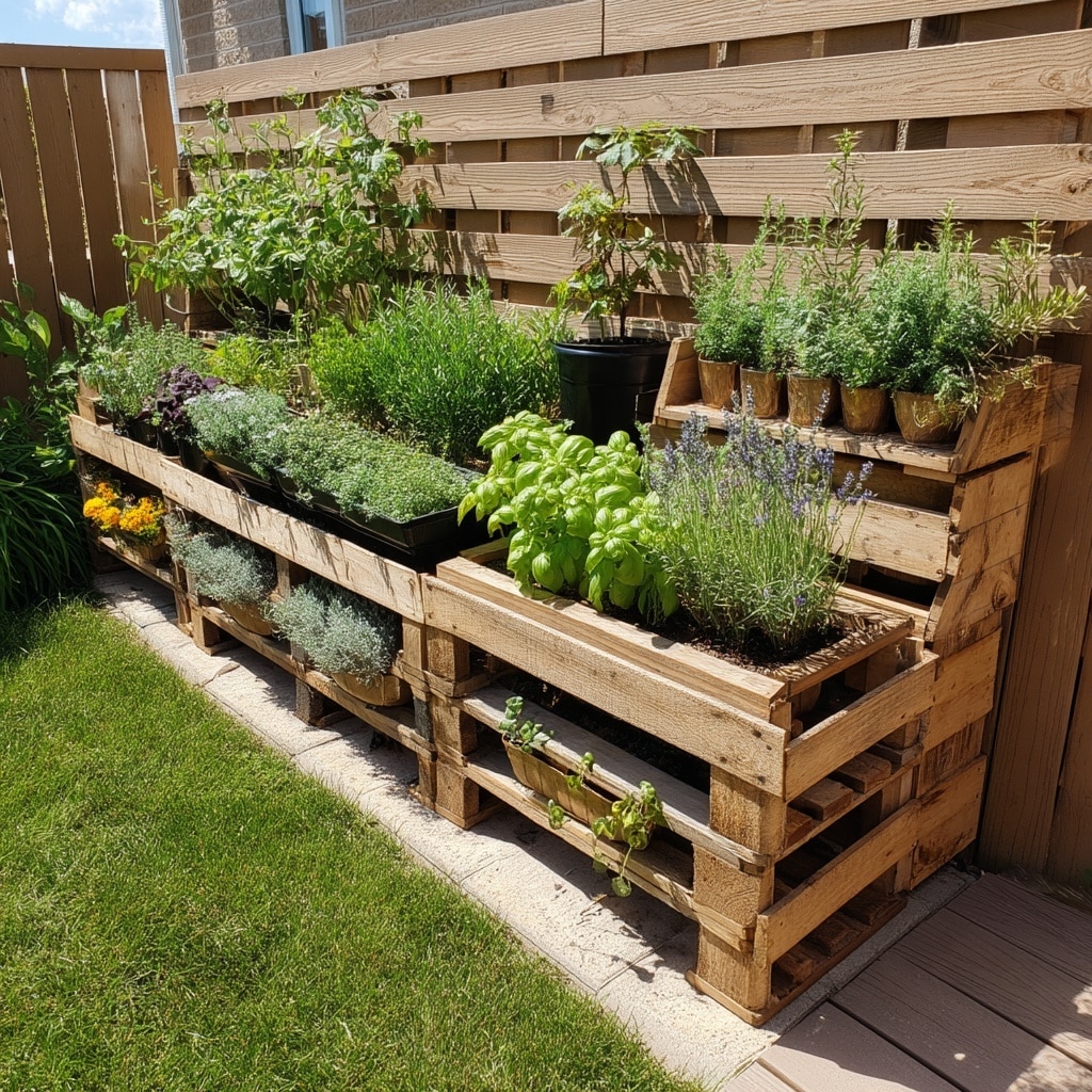 Add Vertical Interest with Pallet Gardens