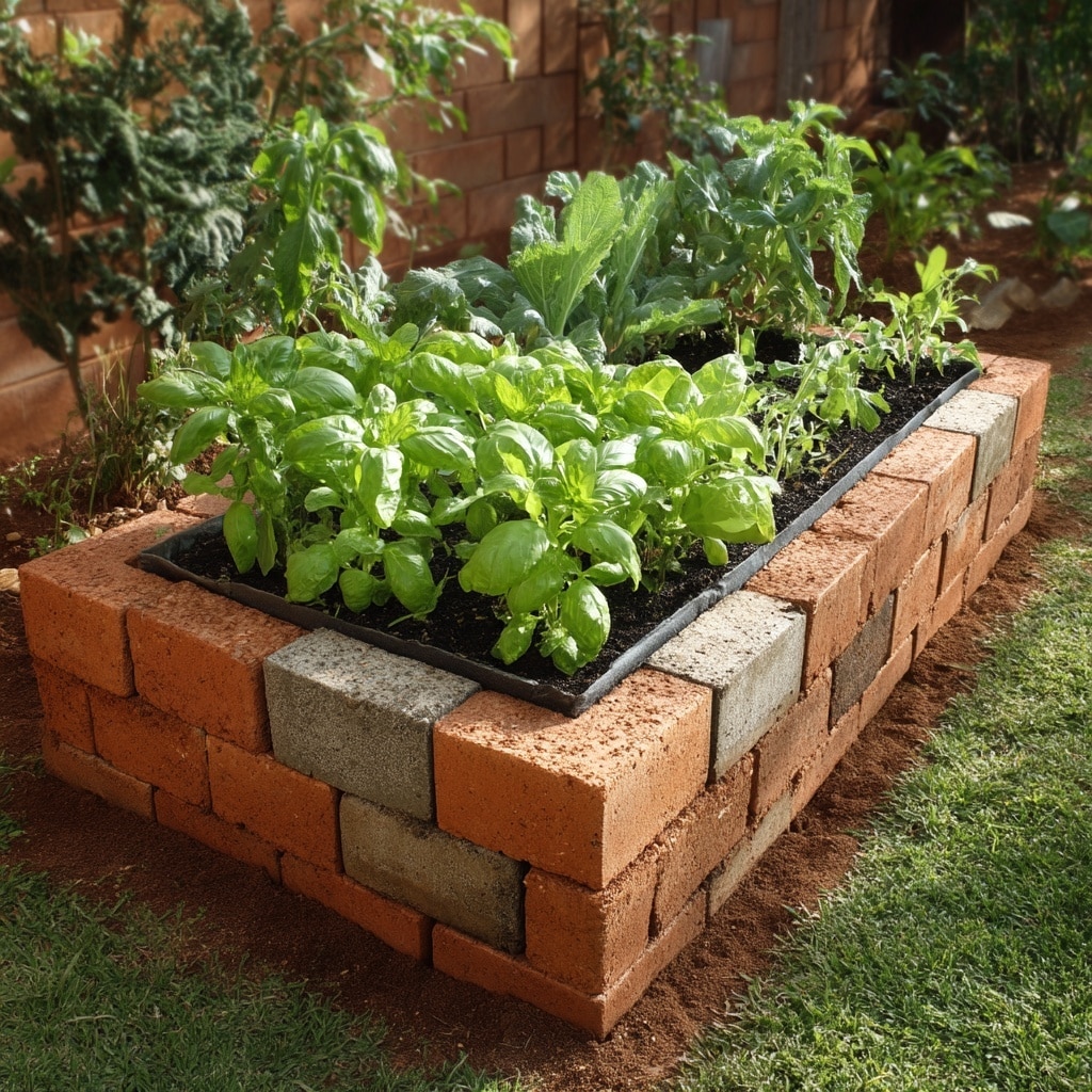 DIY Raised Garden Bed – Cinder Block or Brick