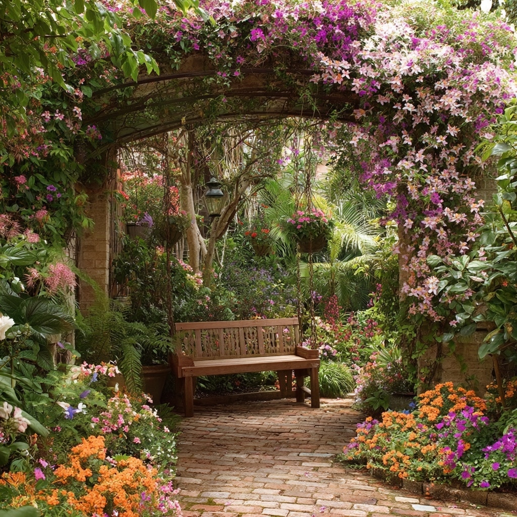 20 Charming Garden Nook Ideas for Your Backyard 8 Flower Canopy Garden Nook