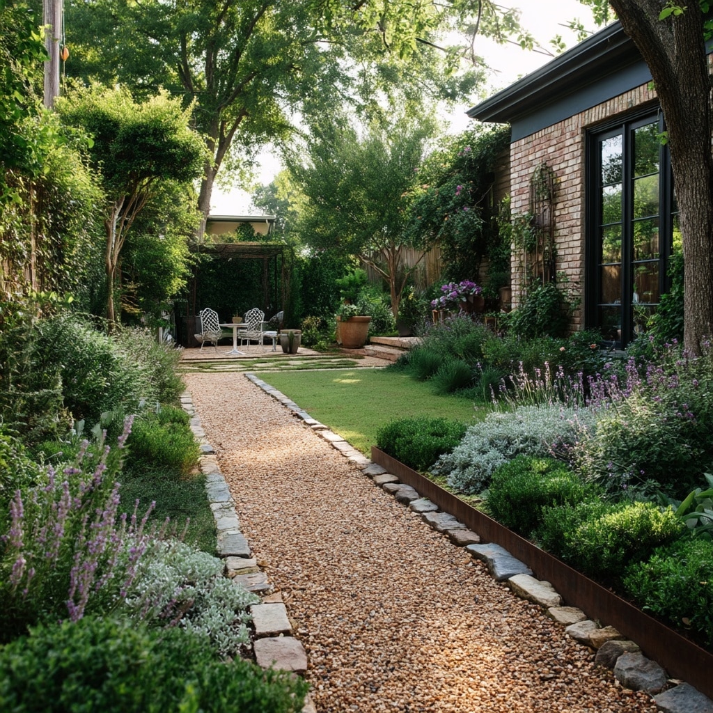 15 Budget Backyard Ideas for a Stylish Makeover 8 Gravel Path
