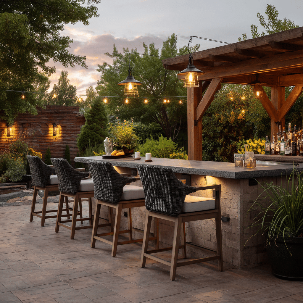 Open-Air Bar Setup
