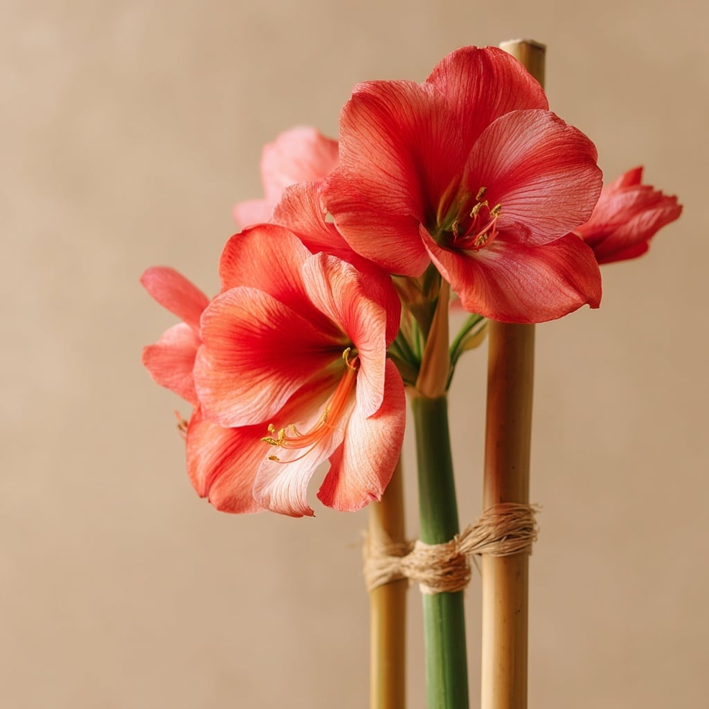 7 Tactics to Grow Amaryllis Flowers Indoors 8 Support the Stalks