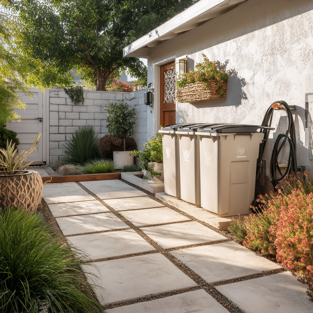 Use Pavers to Define a Utility Zone That’s Not an Eyesore