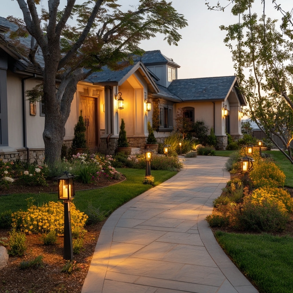 Add Solar Lights for Evening Appeal