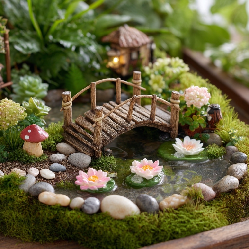 10 Large Fairy Garden Ideas for a Magical Backyard 9 Craft a Miniature Fairy Pond