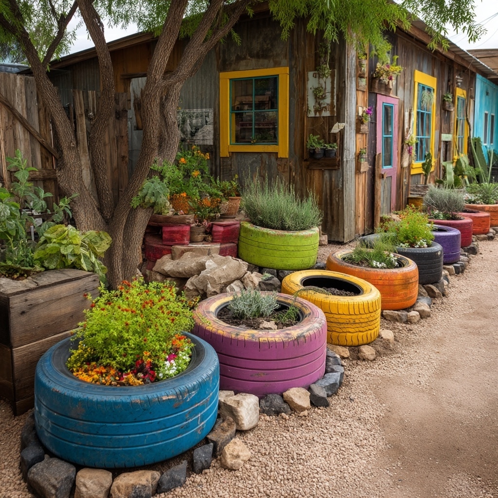 15 Budget Backyard Ideas for a Stylish Makeover 10  DIY Planters