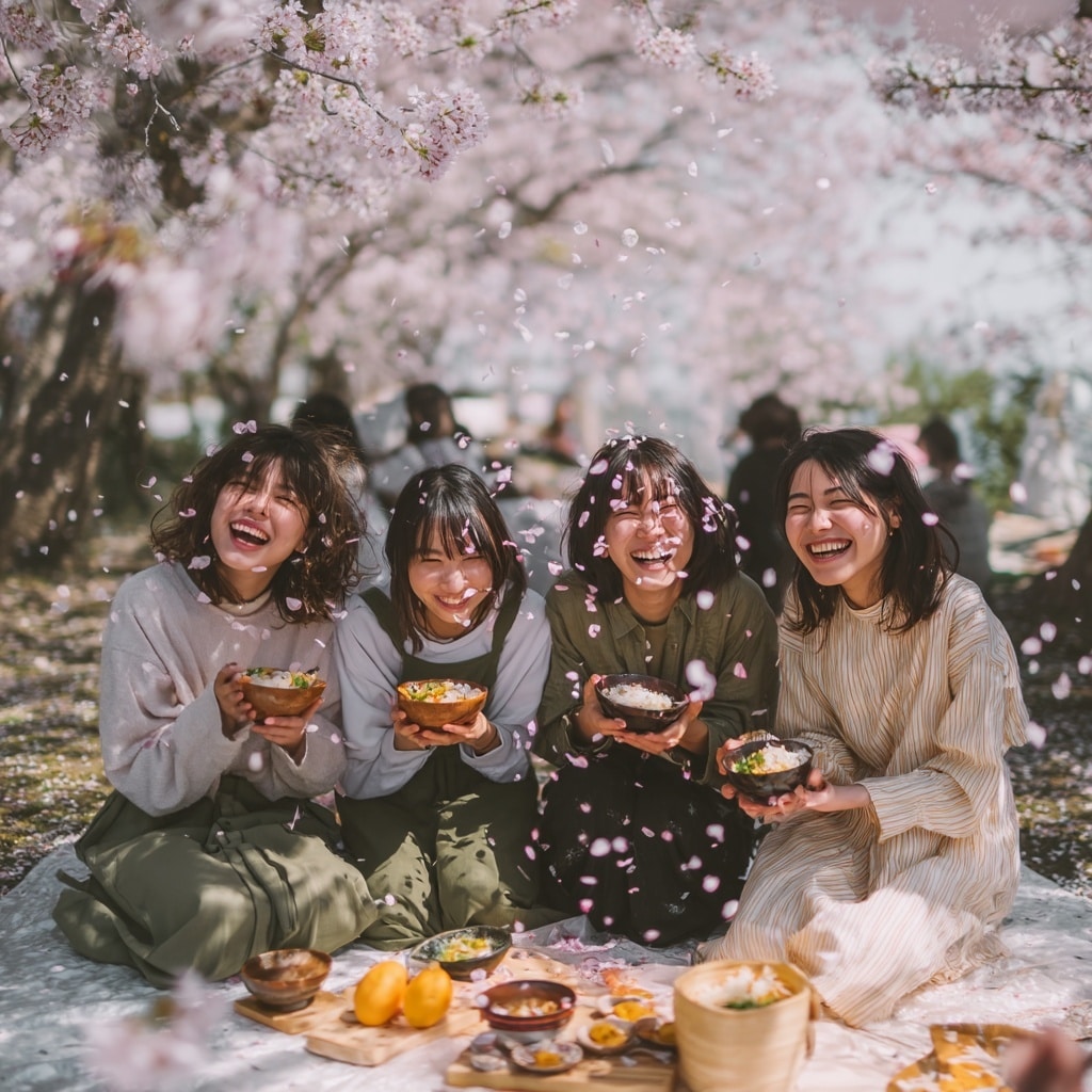 Picnic Under the Cherry Trees (Hanami)