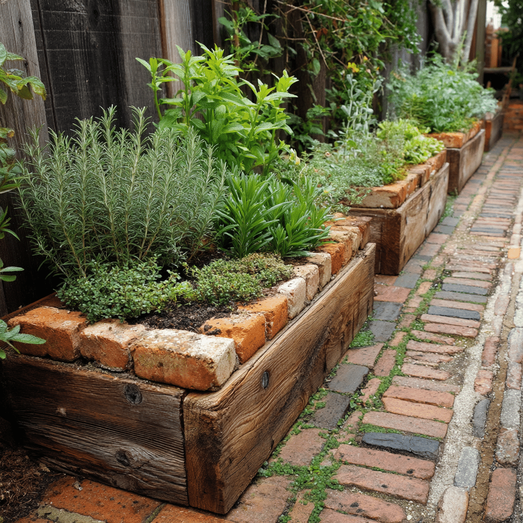 Use Reclaimed Materials to Build a DIY Border or Raised Bed