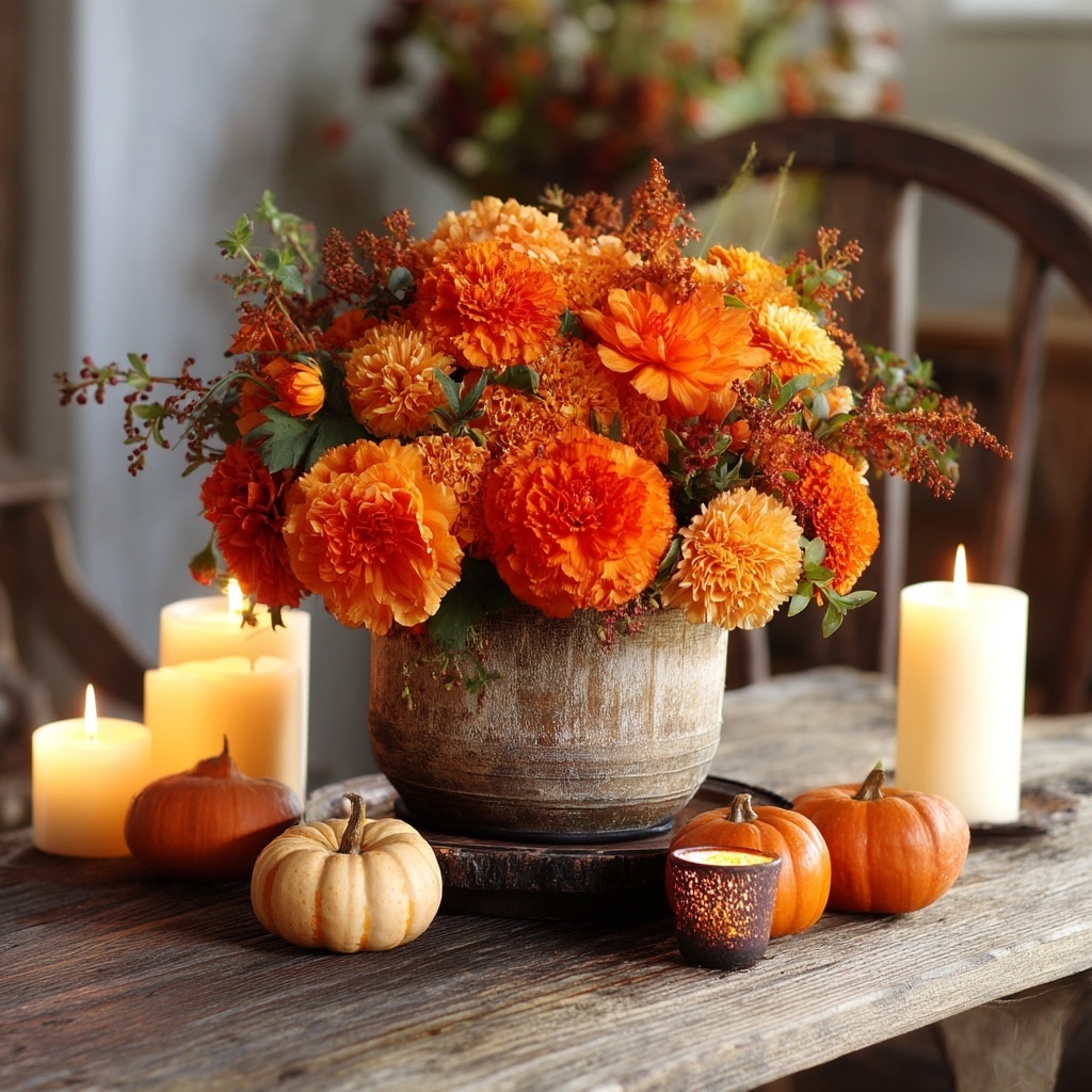 Warm Orange Marigolds