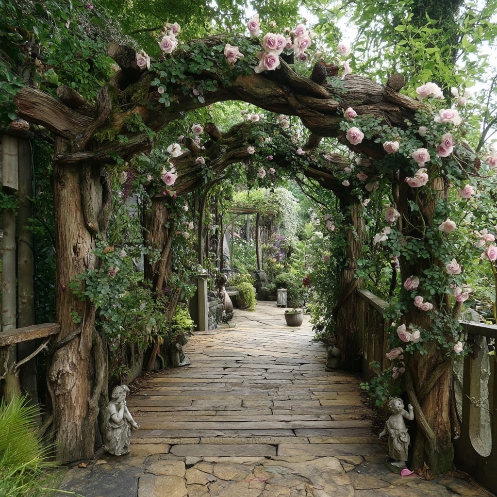 10 Large Fairy Garden Ideas for a Magical Backyard 10 Build a Fairy Archway or Gateway