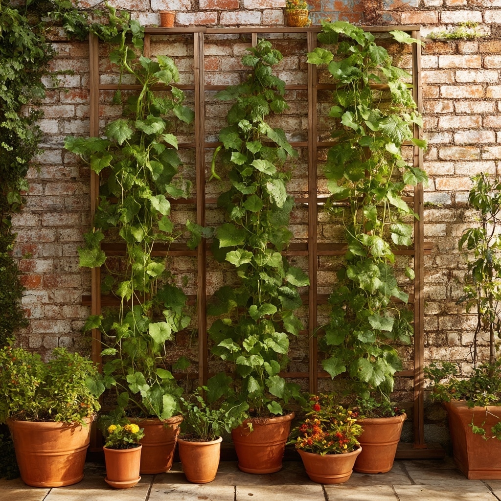 Wall-Mounted Trellis