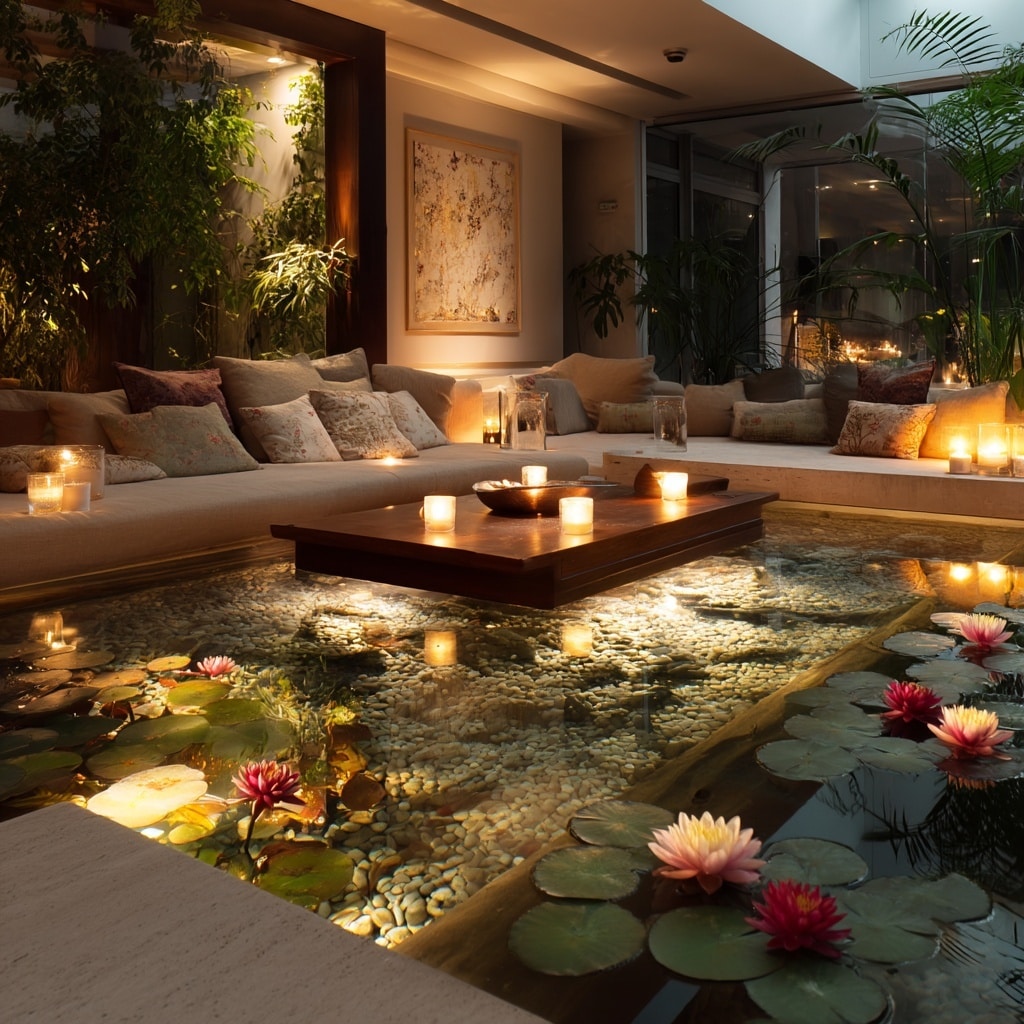 Sunken Floor-Level Pond
