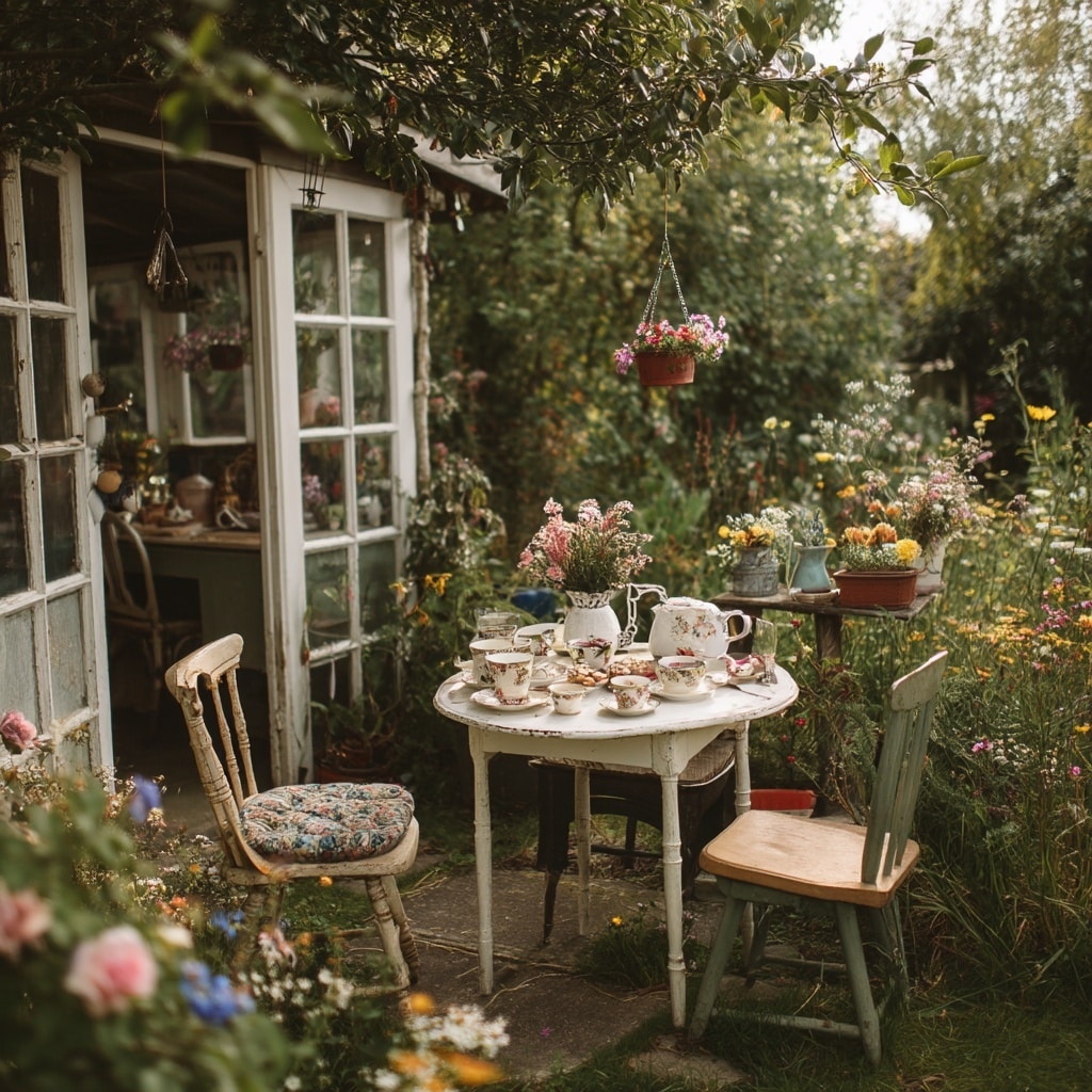 10 Large Fairy Garden Ideas for a Magical Backyard 11 Set Up a Whimsical Tea Corner