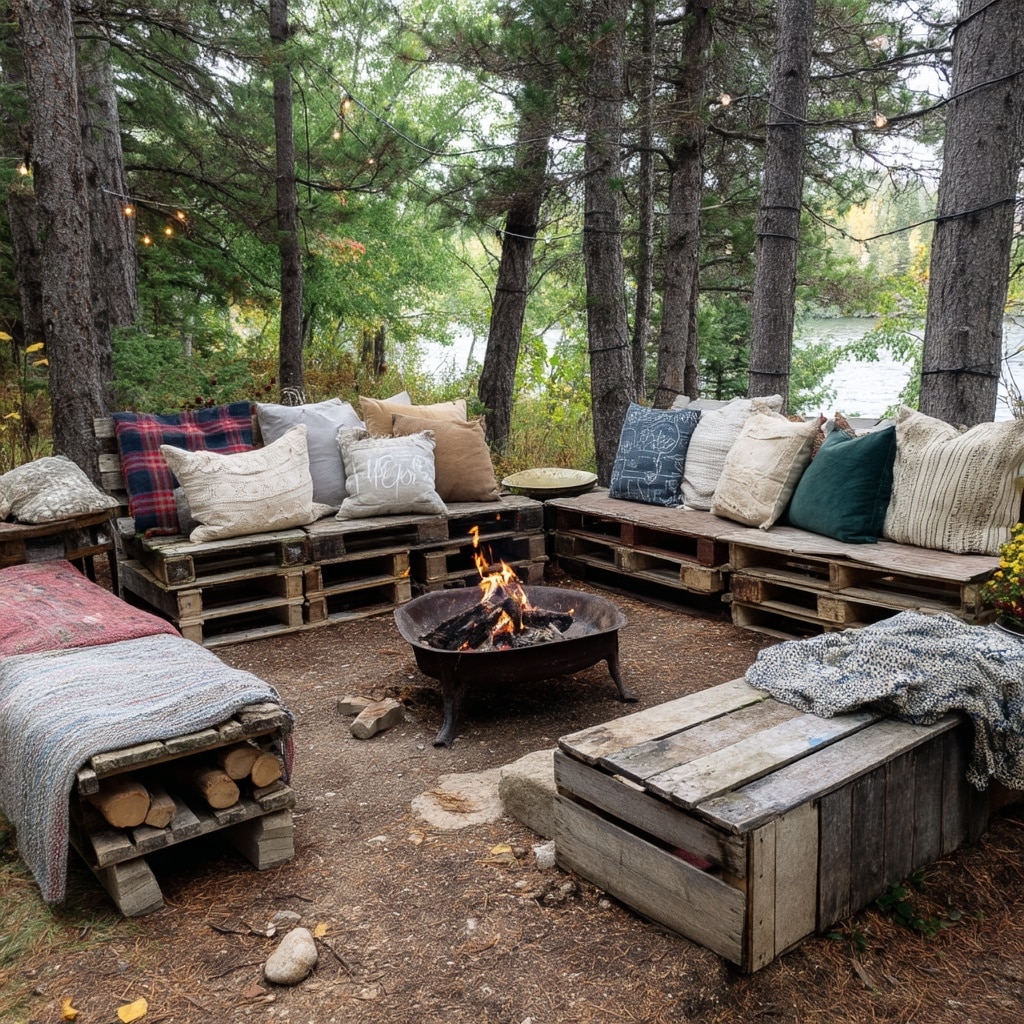 Backyard Fire Pit Ideas on a Budget That Actually Work 13 Fire Pit Seating on a Budget That Invites Comfort