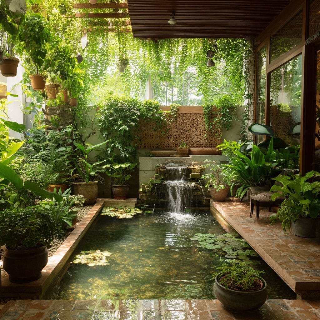 Terrace or Balcony Indoor Pond