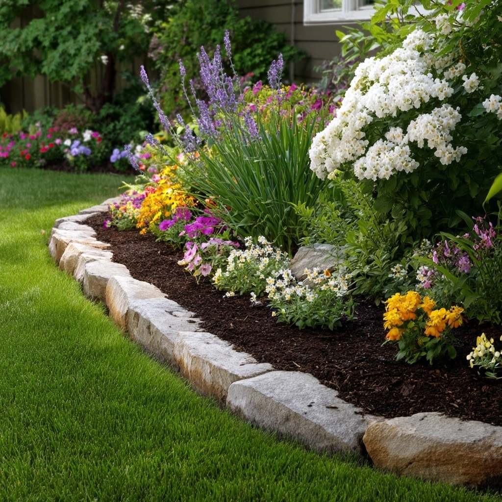 Simple Flower Bed Edging for a Clean, Polished