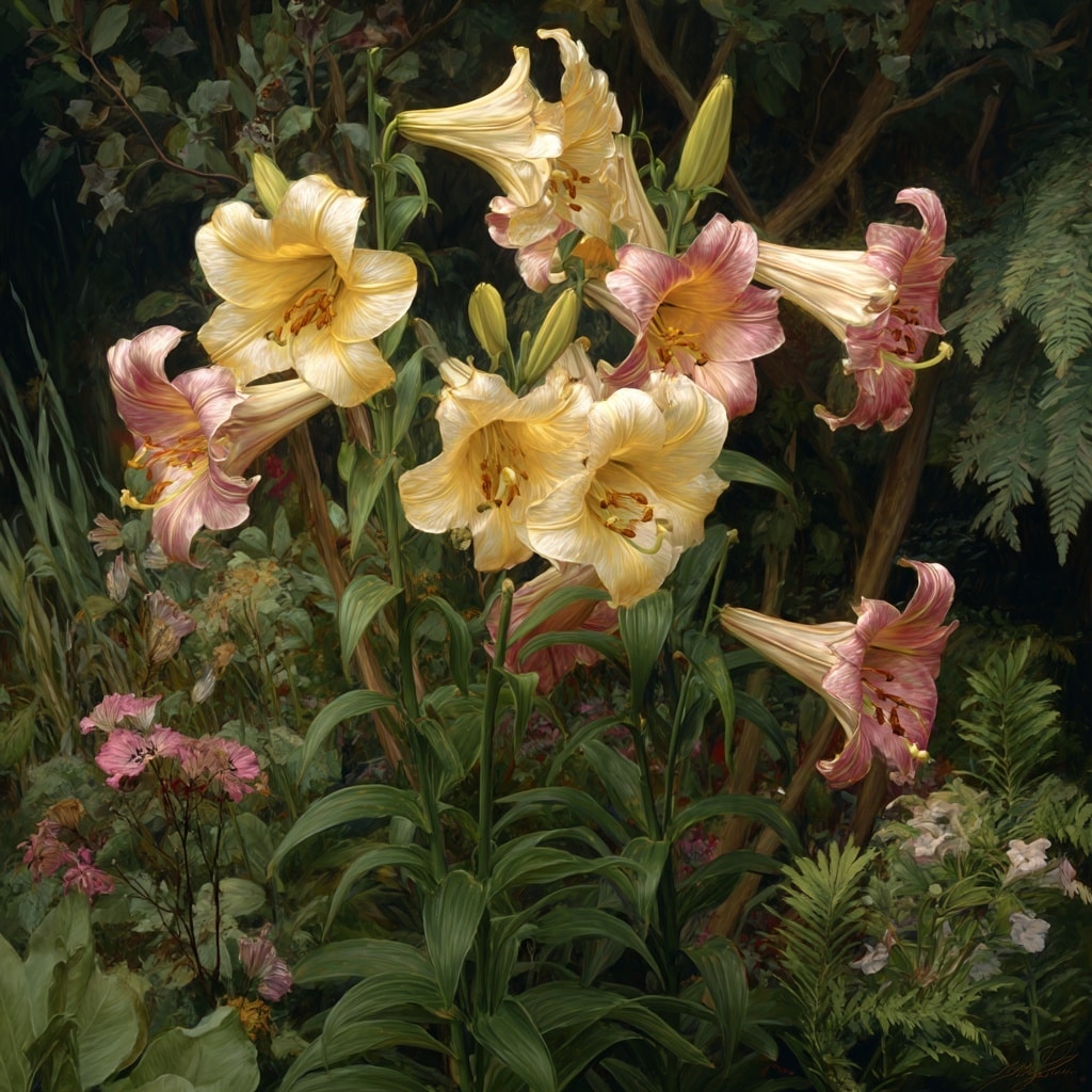 Trumpet Lilies