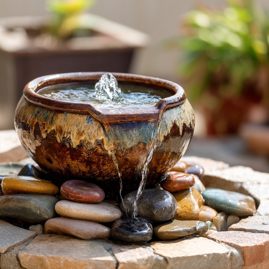 DIY Recirculating Fountain for a Relaxing Touch