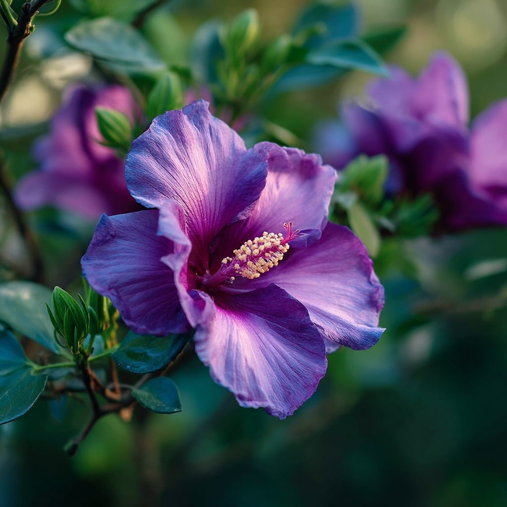 Purple Hibiscus A Touch of Royal Elegance