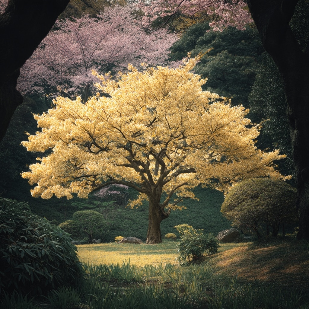 Ukon (Yellow Cherry Blossom)