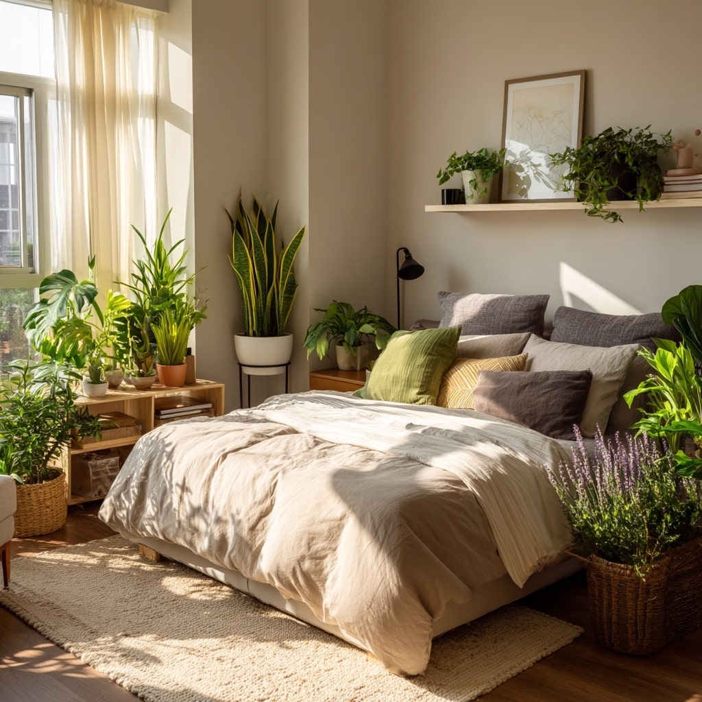 Benefits of Indoor Plants in the Bedroom and Living Room