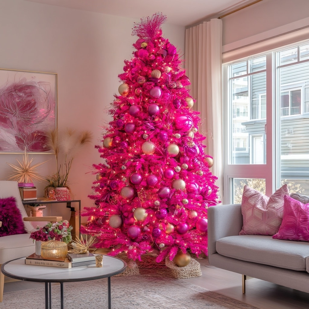 Bold & Bright – The Statement Pink Tree