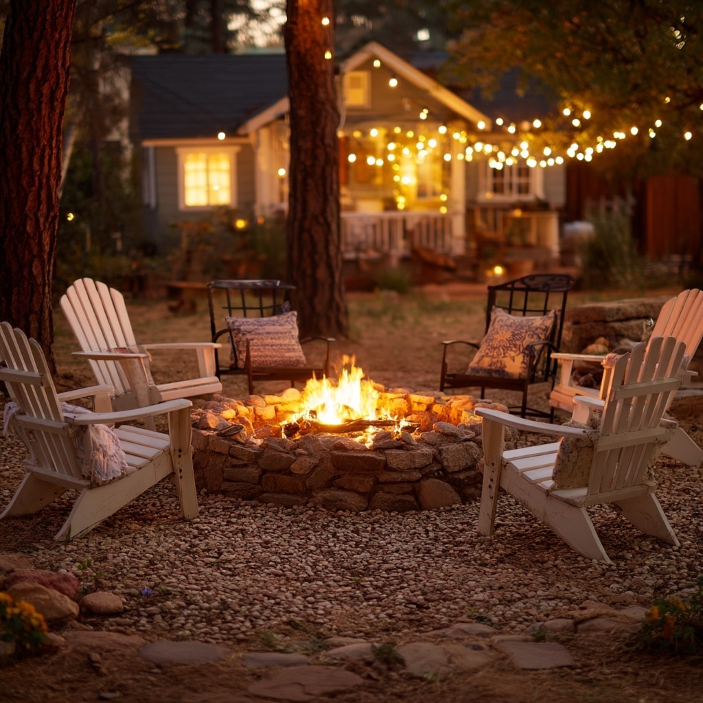 Create a Cozy Backyard Fire Pit Area