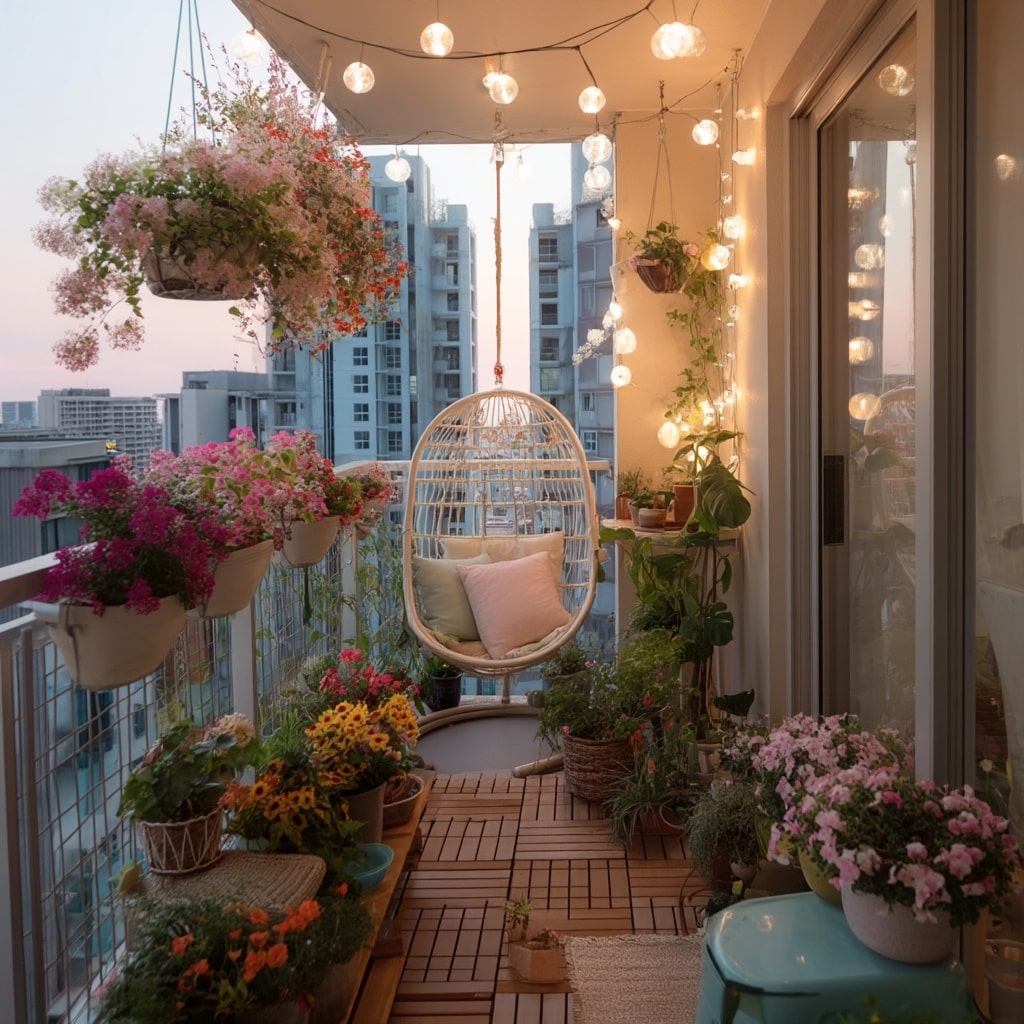 . Balcony Garden Bliss