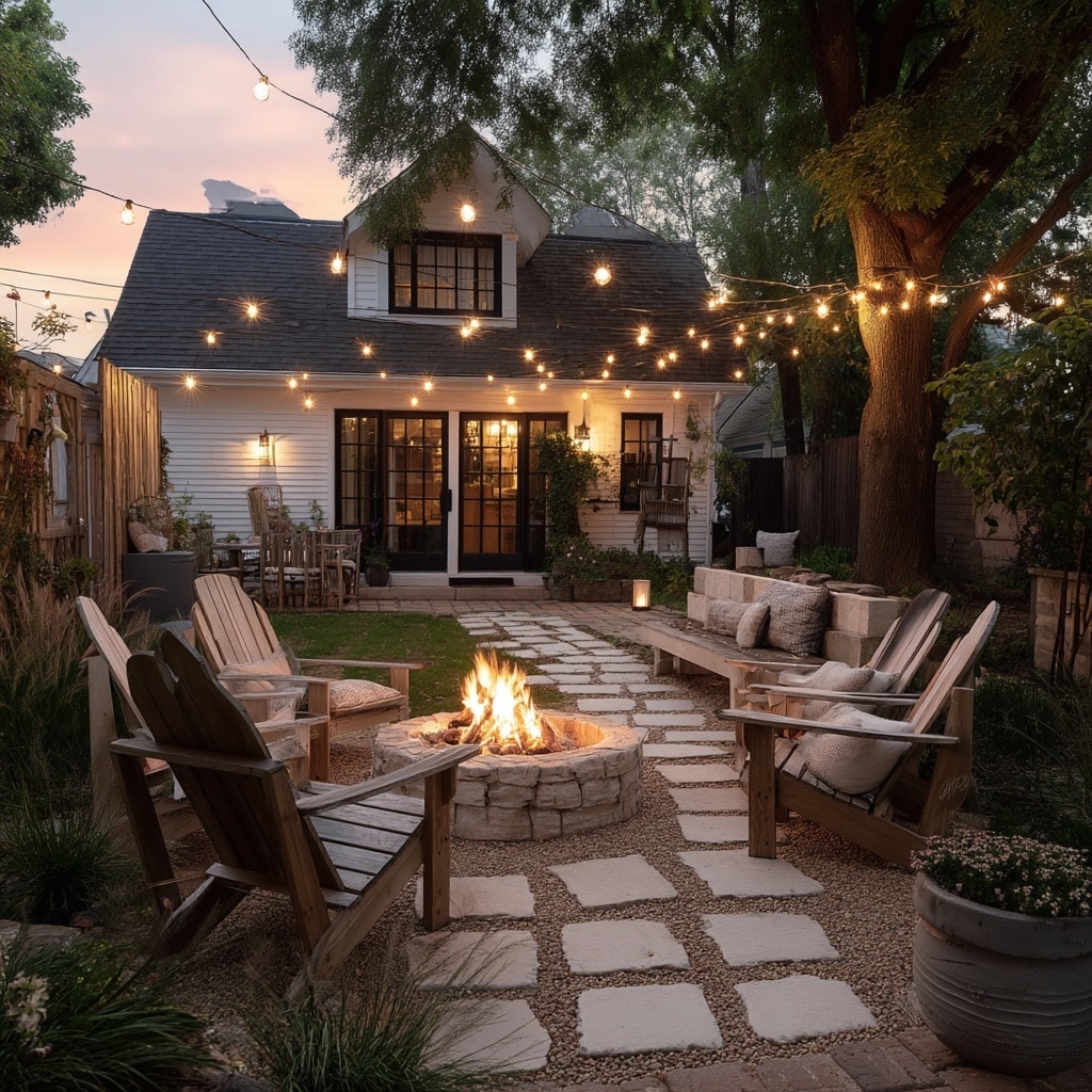 . Add Warmth with a Stylish Fire Pit