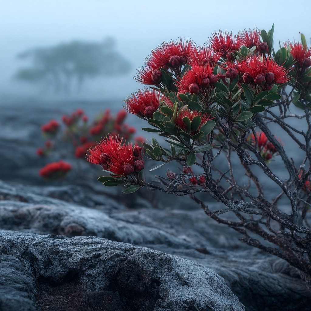 . ʻŌhiʻa Lehua The Flower Born from Fire and Legend