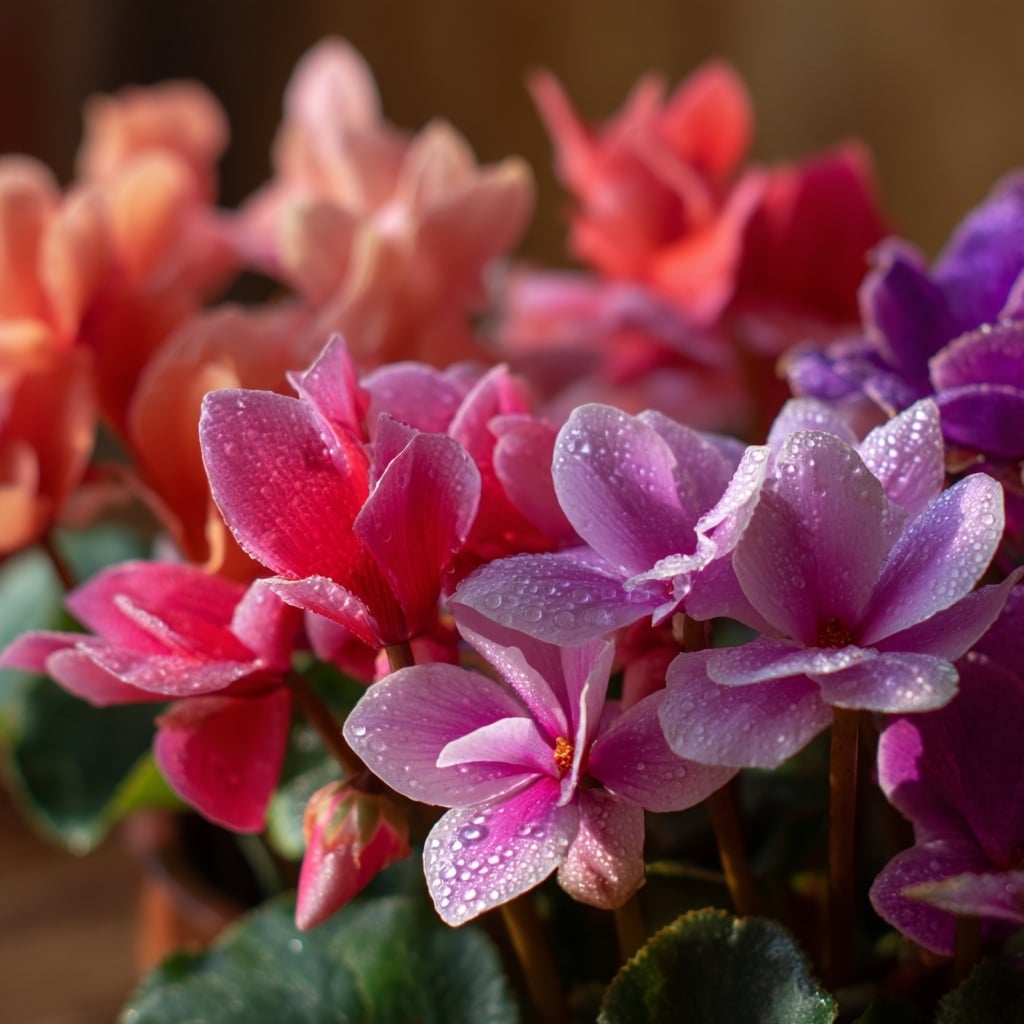 Colorful Blooms for Winter Kalanchoe and Cyclamen
