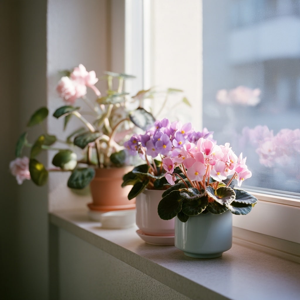  Low-Maintenance Winter Bloomers African Violet and Christmas Cactus