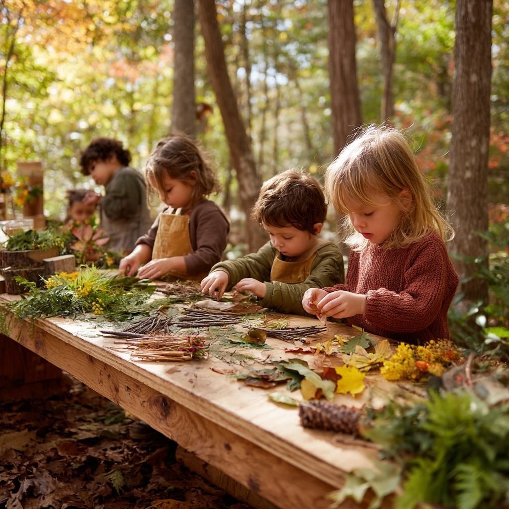 Nature Art Stations for Creative Play