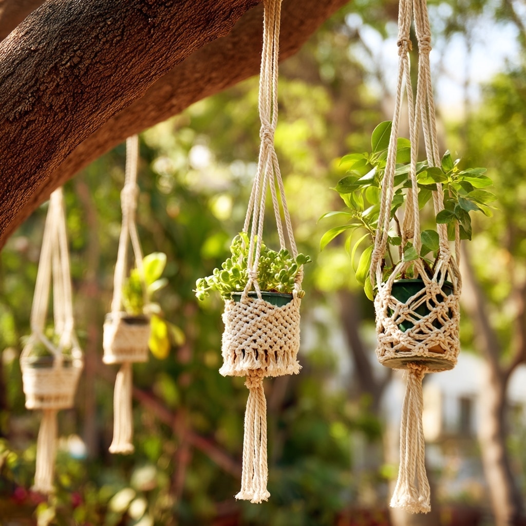 DIY Macramé Plant Hangers