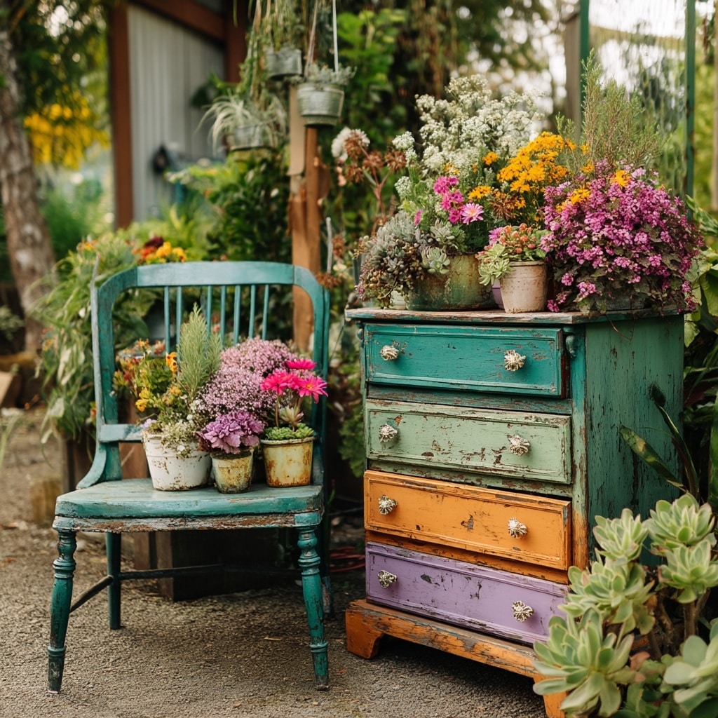  Upcycled Furniture as Planters