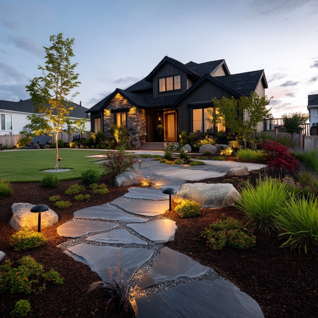 8 Landscape Ideas Using Mulch and Stone