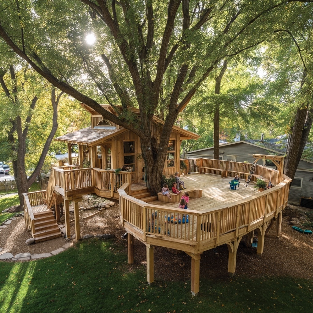 Cool Backyard Treehouse Ideas for Kids & Families