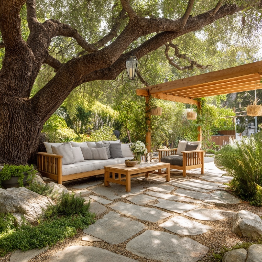 6 Large Backyard Landscaping Ideas with Purpose 2 . Create Comfortable Outdoor Sitting Rooms