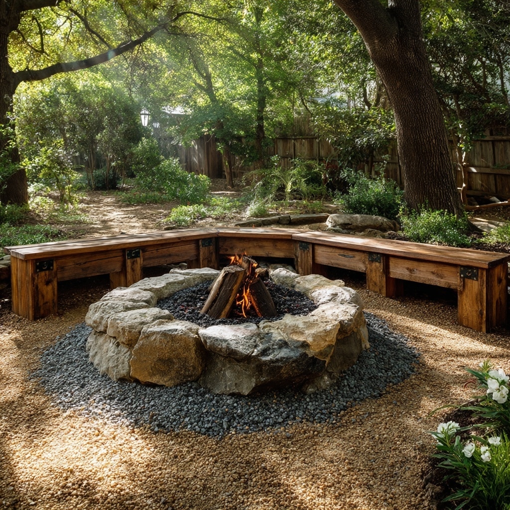 DIY Backyard Fire Pit Ideas on a Budget 2 Create a Gravel Base for a Clean, Low-Maintenance Look