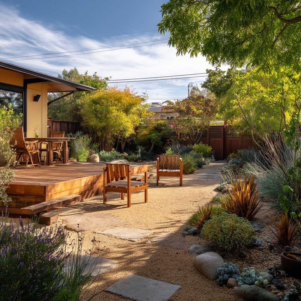 5 Modern Backyard Ideas to Transform Your Outdoor Space 2 Sustainable Simplicity Stylish Backyard Design That’s Easy on the Planet