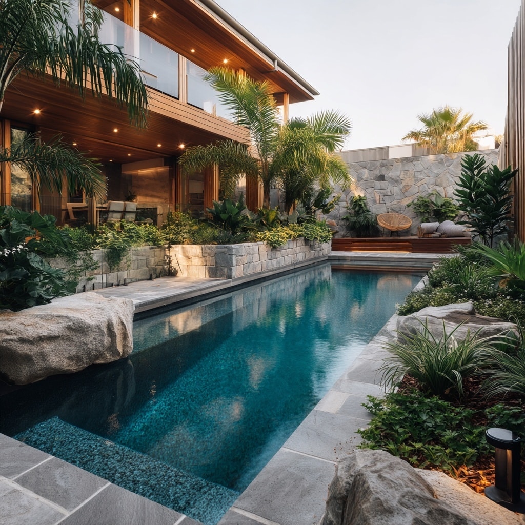 Modern Backyard Landscaping Ideas with Pool 11 Blending Nature into Your Design