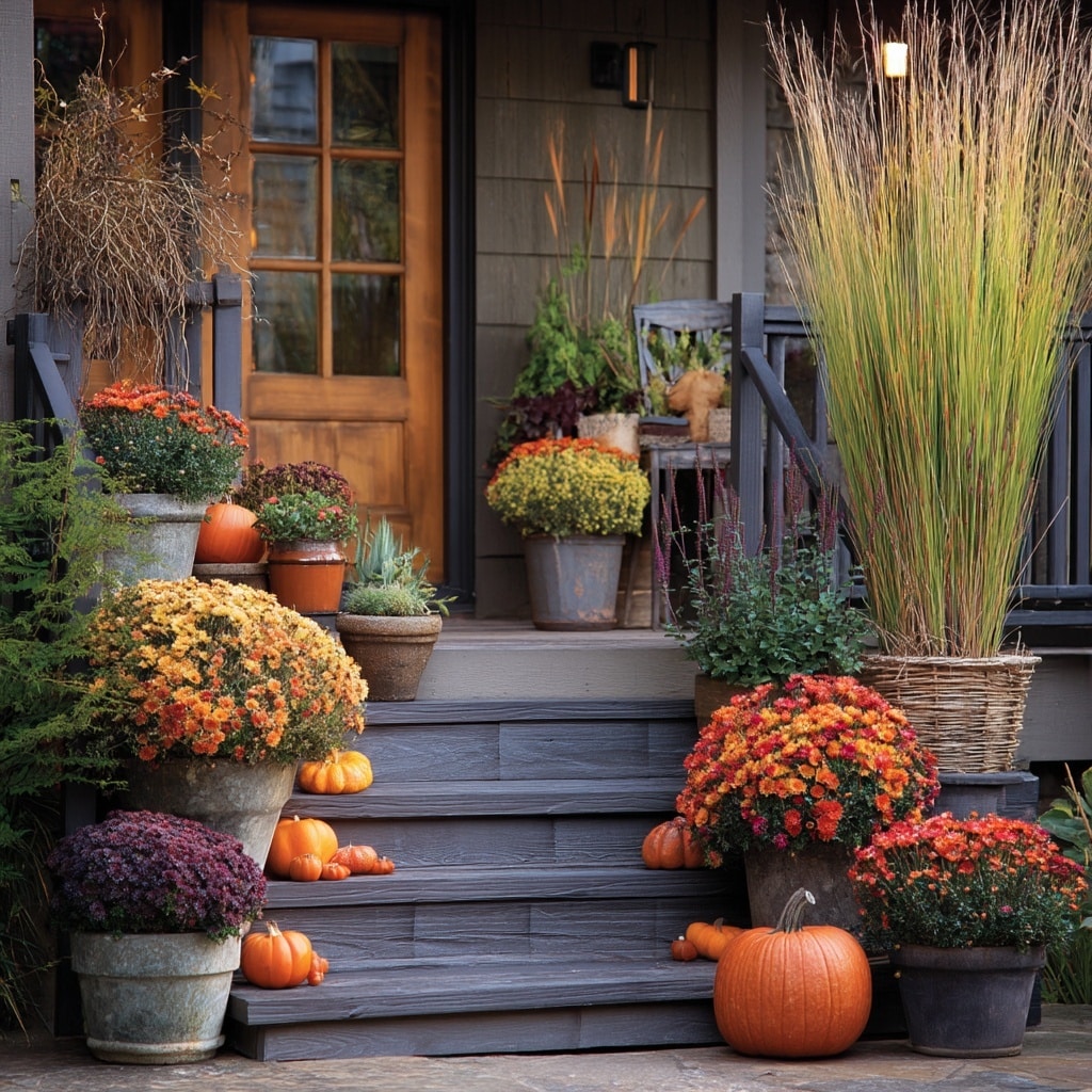 Front Porch Planters: 10 Stylish Ideas for Every Season 11 Celebrate the Seasons with Layered Displays