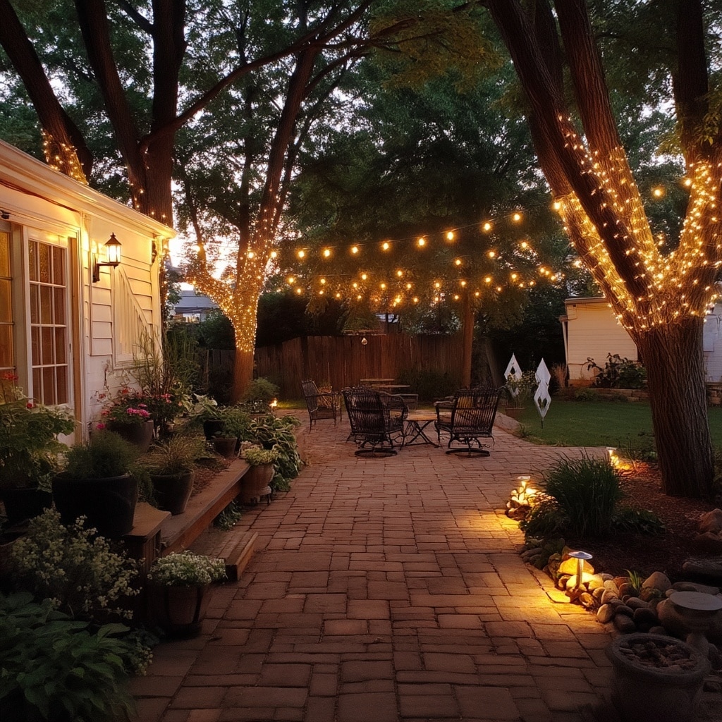 Unique Backyard Landscaping Designs for Homeowners 11 Light Up Your Backyard with Thoughtful Lighting