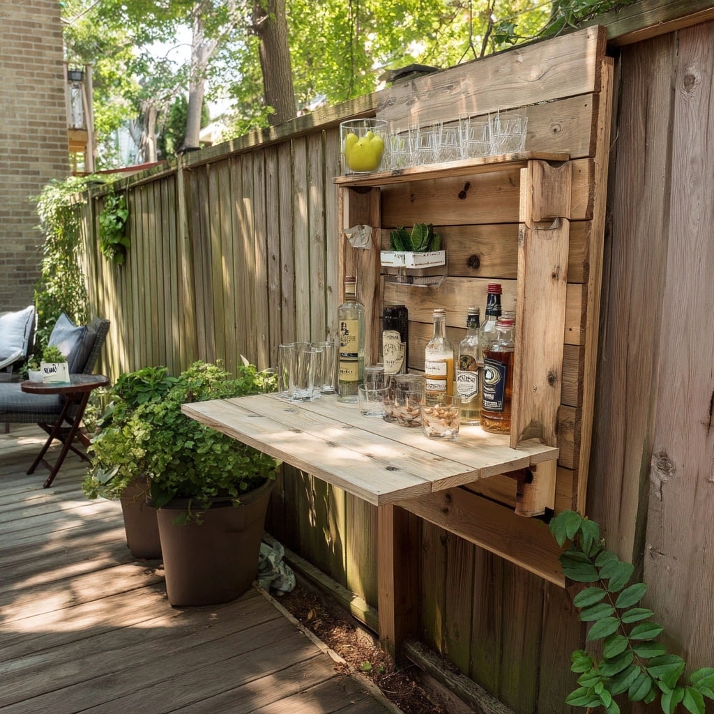 11 Budget Backyard Ideas for Small Yards That Wow 14 Create a Pallet Bar