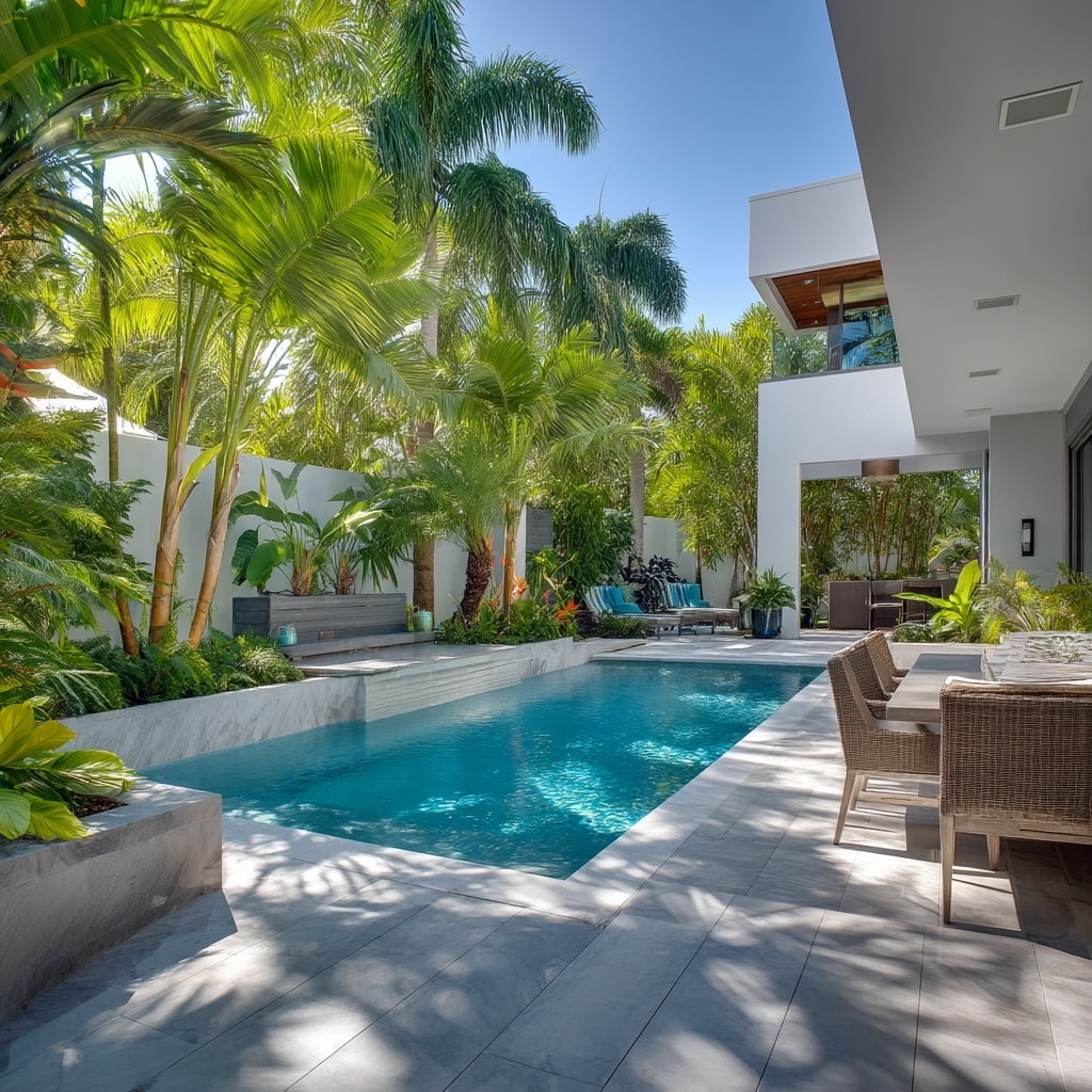 Modern Backyard Landscaping Ideas with Pool 3 Adding Stylish Water Features